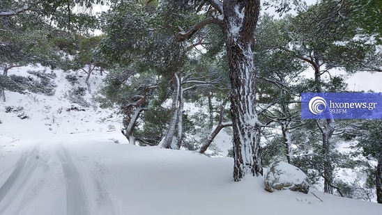 Image: Όμορφες εικόνες από τα χιονισμένα βουνά της Ιεράπετρας
