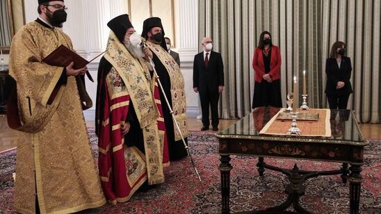 Image: Στην Πρόεδρο της Δημοκρατίας ο νέος Αρχιεπίσκοπος Κρήτης
