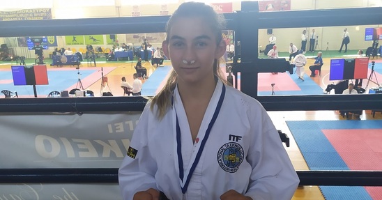 Image: Πρωταθλήτρια Ελλάδος η 13χρονη Γεραπετρίτισα Ιωάννα Λιαπάκη στο Tae Kwon Do