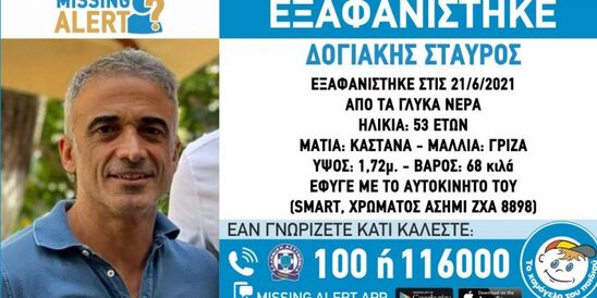 Image: Θρίλερ με την εξαφάνιση Δογιάκη: Άφησε σημείωμα στον αδελφό του