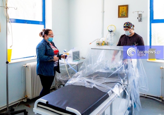 Image: 4 ασθενείς στην κλινική covid του Νοσοκομείου Ιεράπετρας