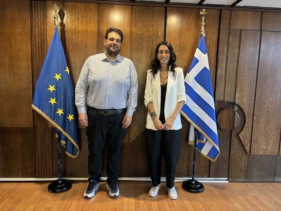 Image: Θεσμική συνάντηση της Κ. Σπυριδάκη με τον Υπουργό Εσωτερικών, Θεόδωρο Λιβάνιο