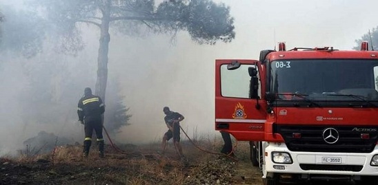 Image: Φωτιά στο  Σελάκανο κινητοποίησε την Πυροσβεστική