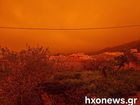 Image: Αφρικανική σκόνη στην Κρήτη: περιμένουμε άλλο ένα "κόκκινο" απόγευμα