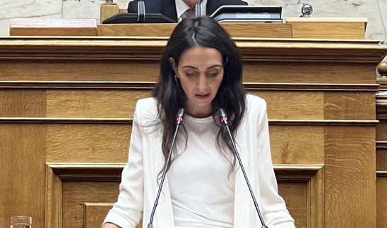 Image: Η ομιλία της Κ. Σπυριδάκη στην Ολομέλεια ενόψει της συζήτησης της Πρότασης Δυσπιστίας κατά της Κυβέρνησης
