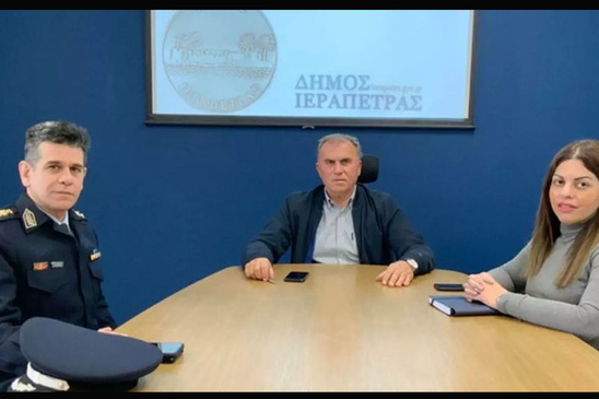 Image: Με τον νέο Αστυνομικό Διευθυντή Λασιθίου συναντήθηκε ο δήμαρχος Ιεράπετρας