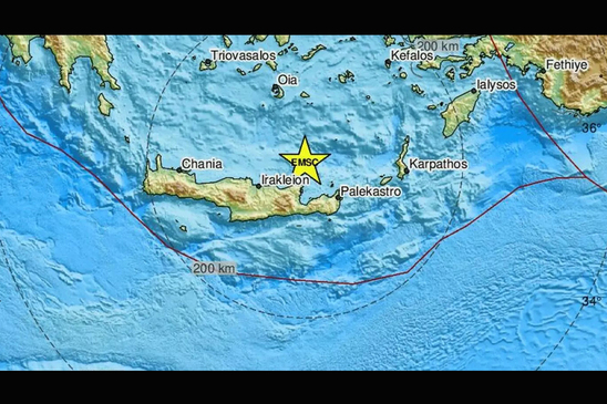 Image: Σεισμός 4,2 ρίχτερ σήμερα το πρωί στη Νεάπολη Λασιθίου