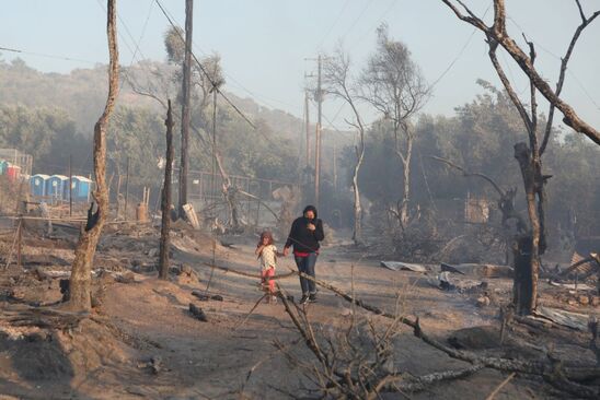 Image: Νέα φωτιά στη Μόρια – Πυκνοί καπνοί στην περιοχή