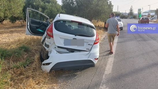 Image: Τροχαίο ατύχημα με το καλημέρα στην Ιεράπετρα