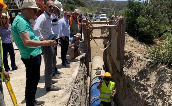 Image: Σε εξέλιξη το έργο της προσαγωγού διώρυγας του Μύρτου - Φράγματος Μπραμιανού