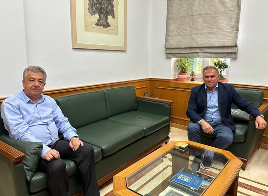 Image: Συνάντηση του Δημάρχου Ιεράπετρας με τον Περιφερειάρχη Κρήτης.