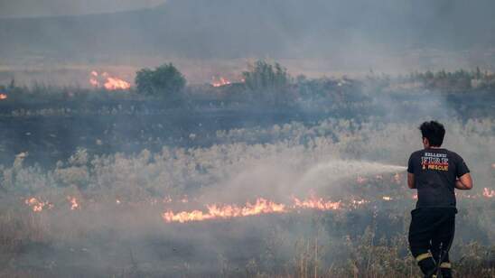 Image: Φωτιά στο Ρέθυμνο: Κοντά στο χωριό Αγία Γαλήνη