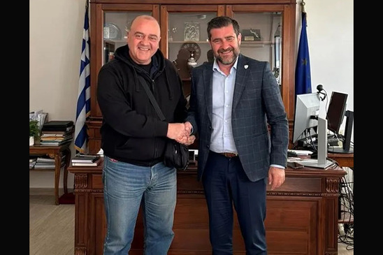 Image: Συνάντηση Αντιπεριφερειάρχη Λασιθίου με τον Πρόεδρο του Αθλητικού Σκοπευτικού Ομίλου Λασιθίου