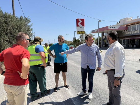 Image: Αυτοψία του Αντιπεριφερειάρχη Λασιθίου στην Κοινότητα Κριτσάς 