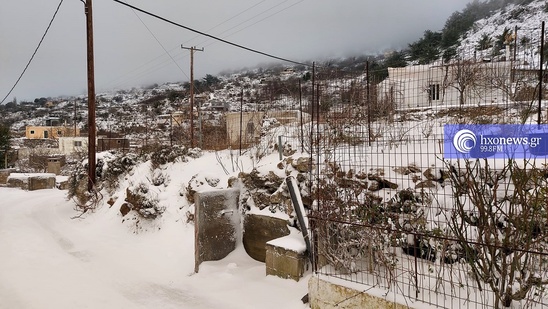 Image: «Βόλτα» στα παγωμένα χωριά του Δήμου Ιεράπετρας