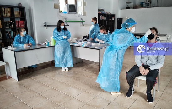 Image: Παχειά Άμμος: Μεγάλη προσέλευση για τα rapid tests