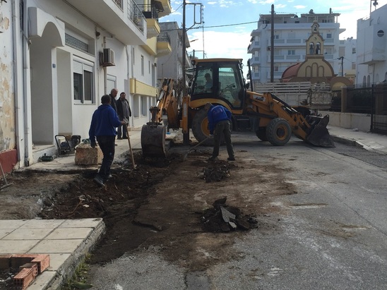 Image: Εργασίες στην οδό Φιλοθέου - Εφιστάται η προσοχή των οδηγών
