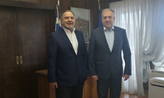 Image: Συνεργασία του Προέδρου της ΠΕΔ Κρήτης με τον Υπουργό Εσωτερικών