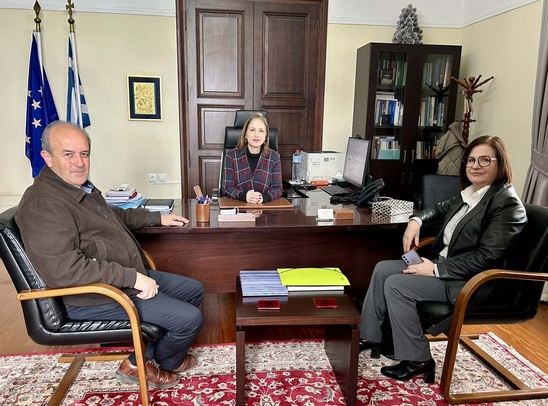 Image: Συνάντηση Δημάρχου με τη Γραμματέα της Αποκεντρωμένης για κρίσιμα ζητήματα ανάπτυξης και νερού