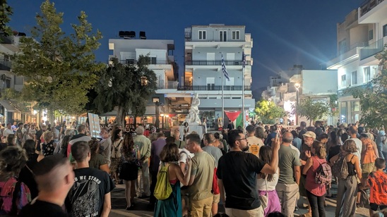 Image: Δυναμικό μήνυμα αλληλεγγύης στον παλαιστινιακό λαό από την Ιεράπετρα