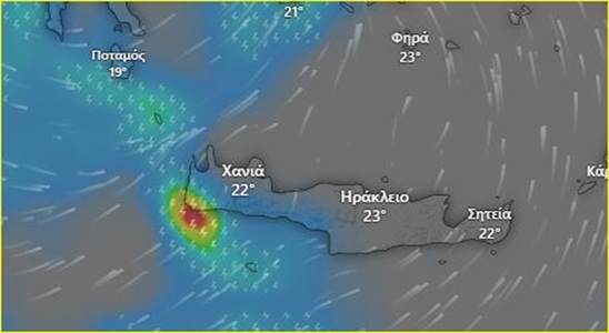 Image: Προειδοποίηση για επικίνδυνα φαινόμενα στη δυτική Κρήτη από Πολιτική Προστασία Περιφέρειας Κρήτης