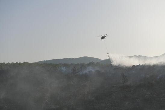 Image: Υπό πλήρη έλεγχο η μεγάλη φωτιά στο Βαθύ – Παραμένουν 3 πυροσβεστικικά οχήματα στην περιοχή