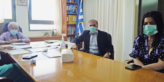 Image: Συνάντηση του Δημάρχου Ιεράπετρας με τον Διοικητή των Νοσοκομείων Λασιθίου για το νέο ΔΣ