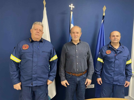 Image: Συνάντηση του Δημάρχου Ιεράπετρας με τη νέα ηγεσία της Πυροσβεστικής Υπηρεσίας Λασιθίου και Ιεράπετρας