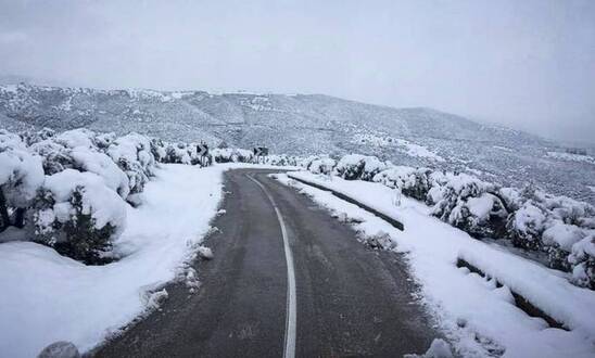 Image: Live η πορεία της κακοκαιρίας «Μήδεια» στην Κρήτη - Δείτε που χιονίζει