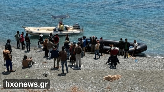 Image: Νέα άφιξη μεταναστών στον Μύρτο Ιεράπετρας