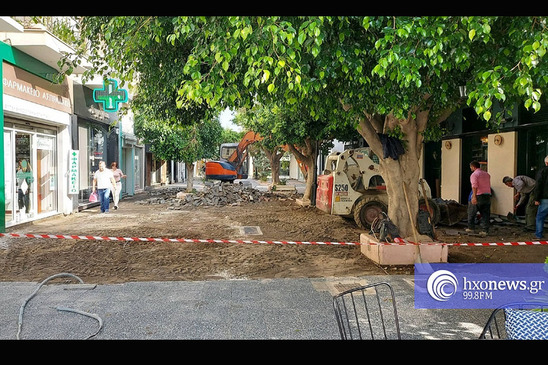 Image: Ασπραδάκης: Συνεχίζεται το έργο του Open Mall στις οδούς Εθν. Αντιστάσεως & Κύπρου