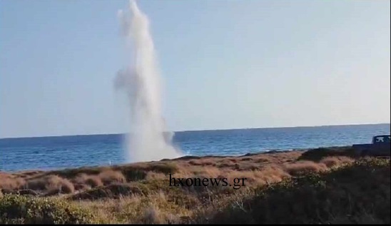 Image: Στον Γούδουρα η ελεγχόμενη έκρηξη πυρομαχικών που βρέθηκαν στην νέα παραλία Ιεράπετρας