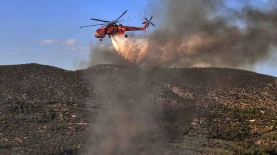 Image: Κρήτη | Μεγάλη φωτιά στο Ρέθυμνο – Επιχειρούν και ελικόπτερα