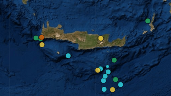 Image: Διπλός σεισμός νότια της Κρήτης