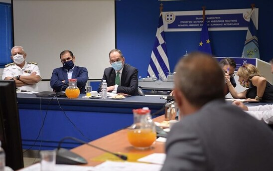 Image: Συνάντηση Πλακιωτάκη με την νέα ηγεσία της ΠΝΟ