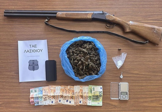 Image: Λασίθι: Δύο συλλήψεις μετά από έρευνα σε σπίτι και ποιμνιοστάσιο