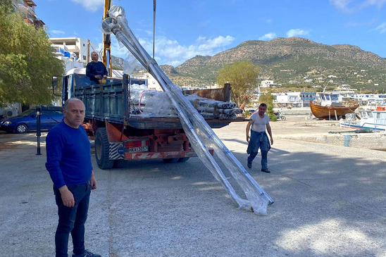 Image: «Φωτίστηκε» ο Μακρύ Γιαλός  - Συνεχίζεται το έργο του βιολογικού