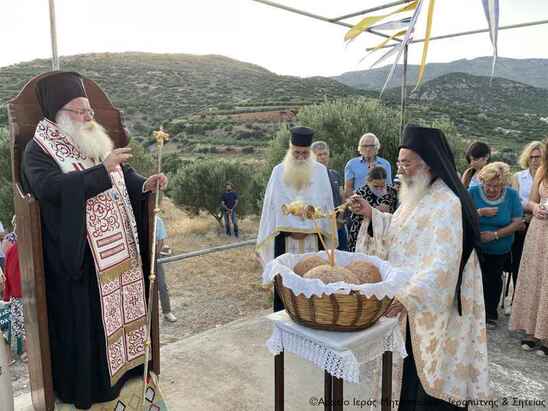 Image: Ο Αρχιερατικός Εσπερινός της εορτής της Αγίας Καλλιόπης στο Μετόχι του «Μαρουλά» της Ιεράς Μονής Καψά Σητείας