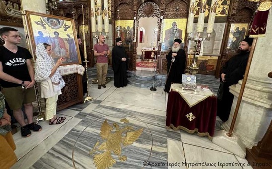 Image: Προσκυνητές από το Οικουμενικό Πατριαρχείο επισκέπτηκαν την Ιερά Μητρόπολη Ιεραπύτνης και Σητείας