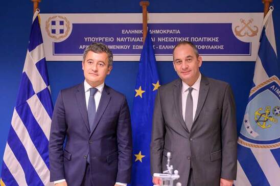 Image: Συνάντηση Γιάννη Πλακιωτάκη με τον Υπουργό Εσωτερικών της Γαλλίας