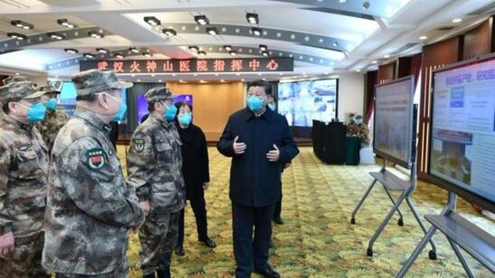 Image: Ο Κινέζος πρόεδρος επισκέφτηκε την Ουχάν σε ένδειξη ότι ο κορωνοϊός είναι υπό έλεγχο